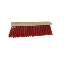 Merkloos Straatbezem pvc rood (41cm) Discount