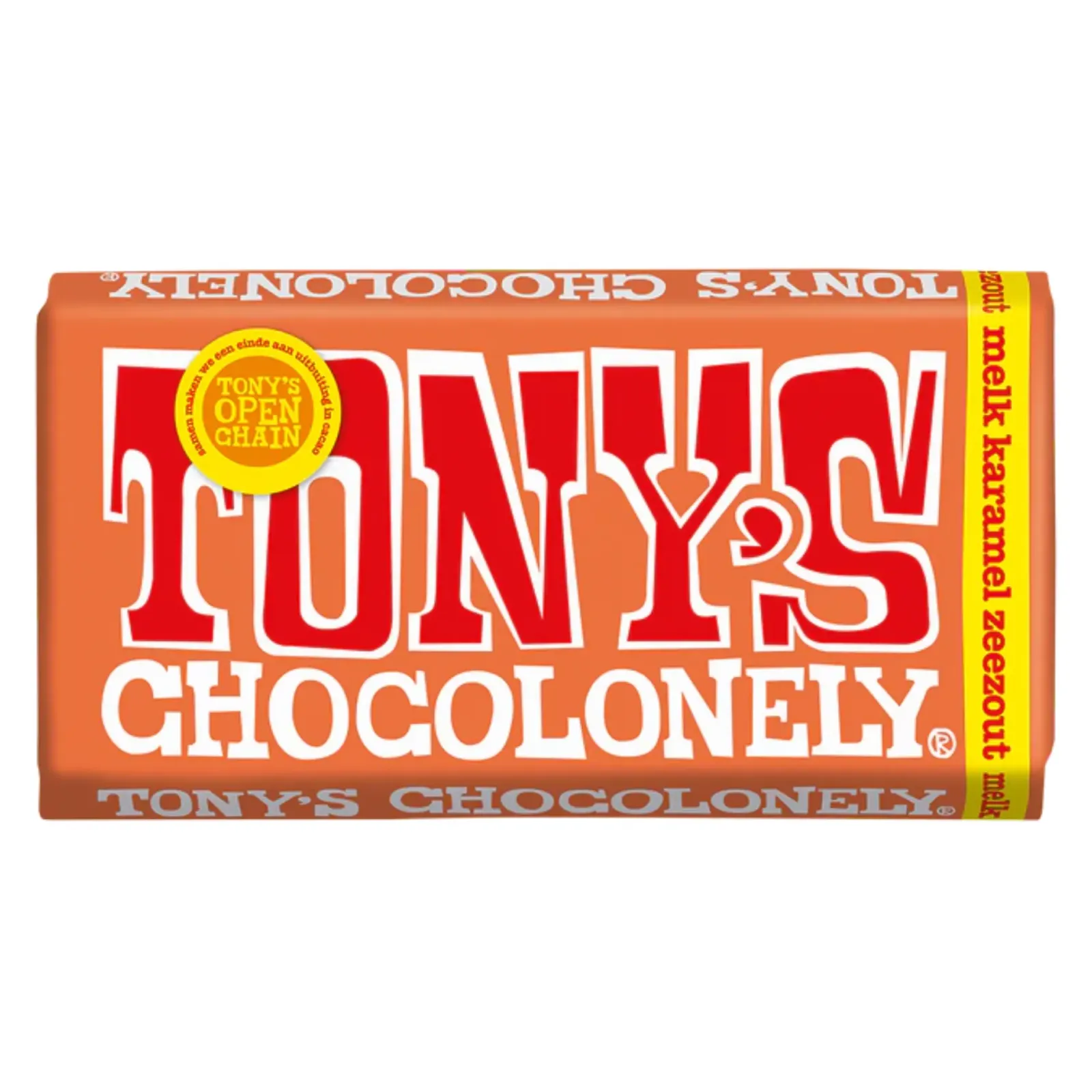 Tony's Chocolonely Tony’s Chocolonely Melk Karamel Zeezout (15x 180gr) Hot