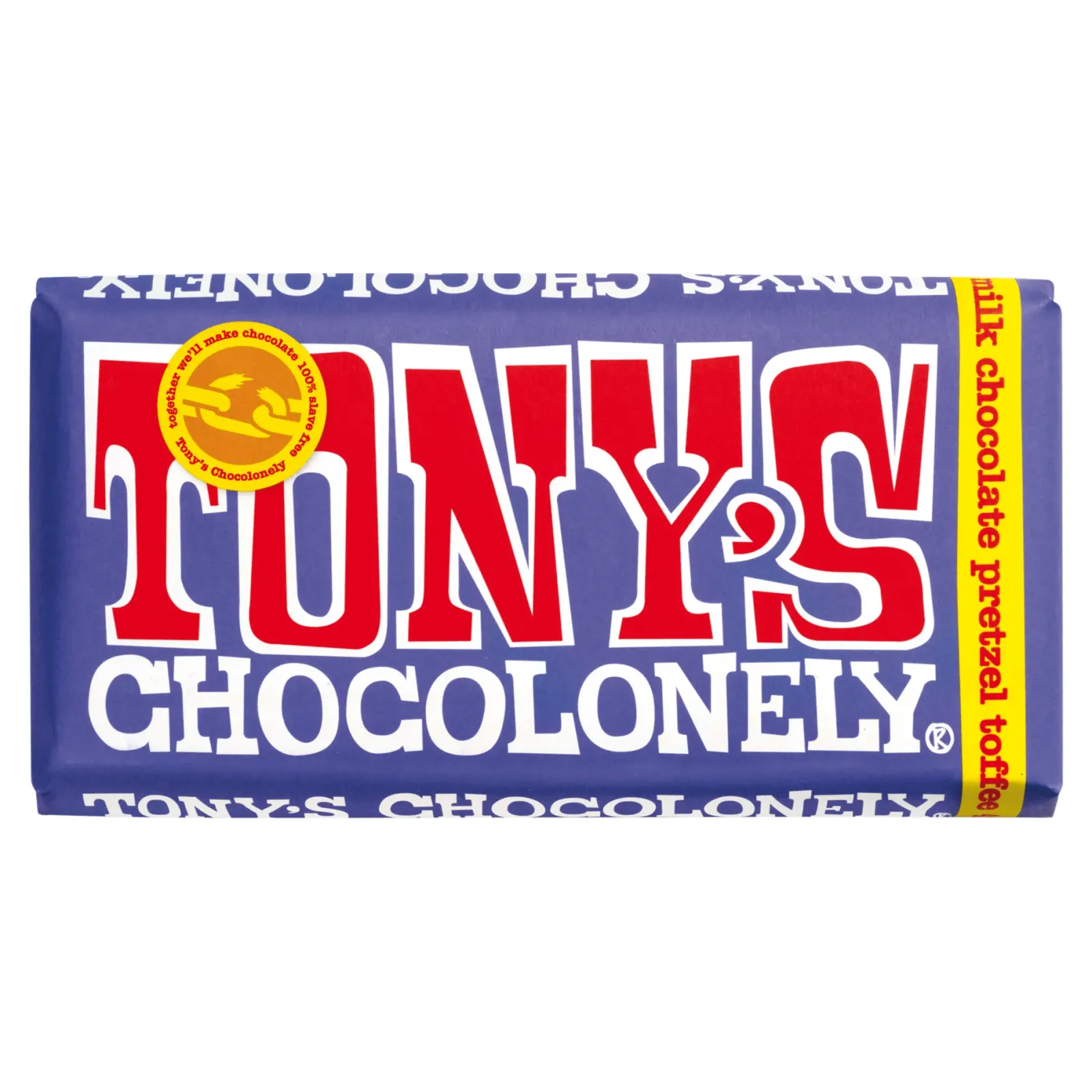 Tony's Chocolonely Tony’s Chocolonely Reep Donkere Melk Pretzel Toffee (15x 180gr) Best