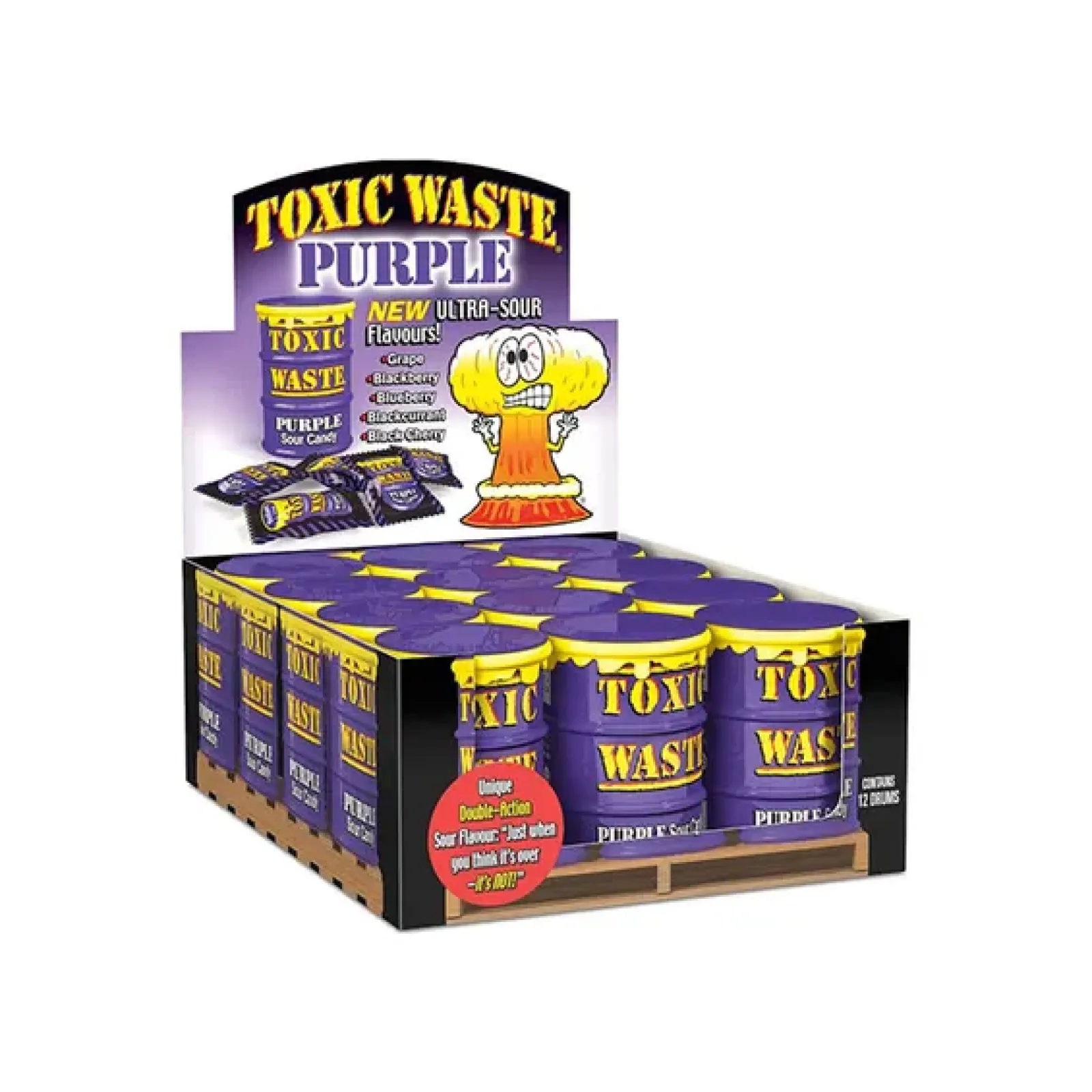 Toxic Waste purple sour candy drum (12x 42gr)