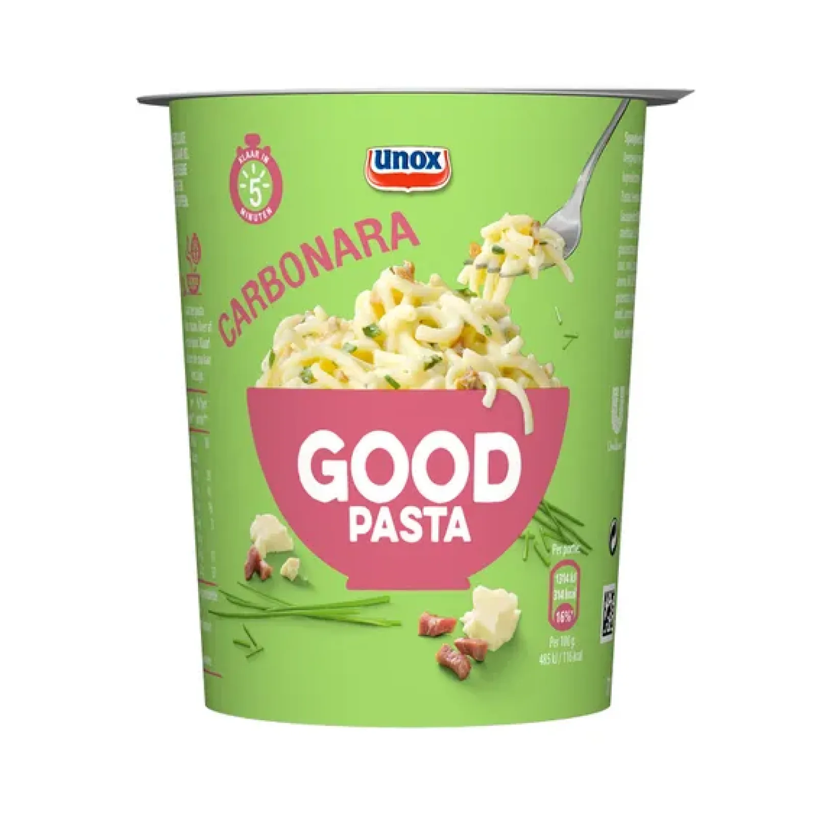Unox Good Pasta Spaghetti Carbonara Cup (8x 71gr) Clearance