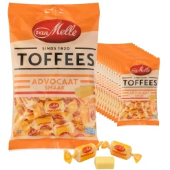 Van melle Toffees Advocaat Vegan (12x225gr) New
