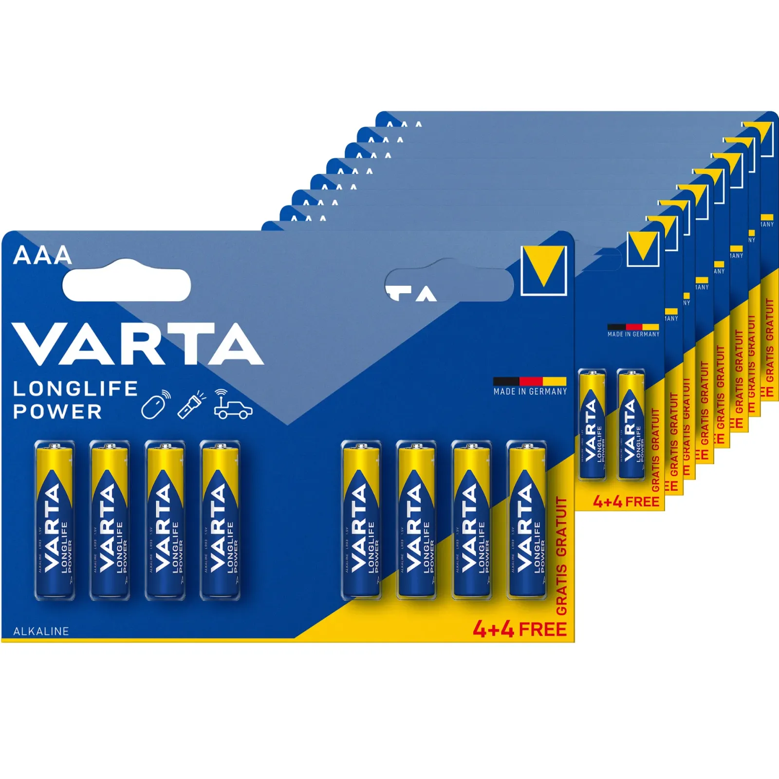 Varta AAA Longlife Power Batterij (8 x 20 stuks) Online