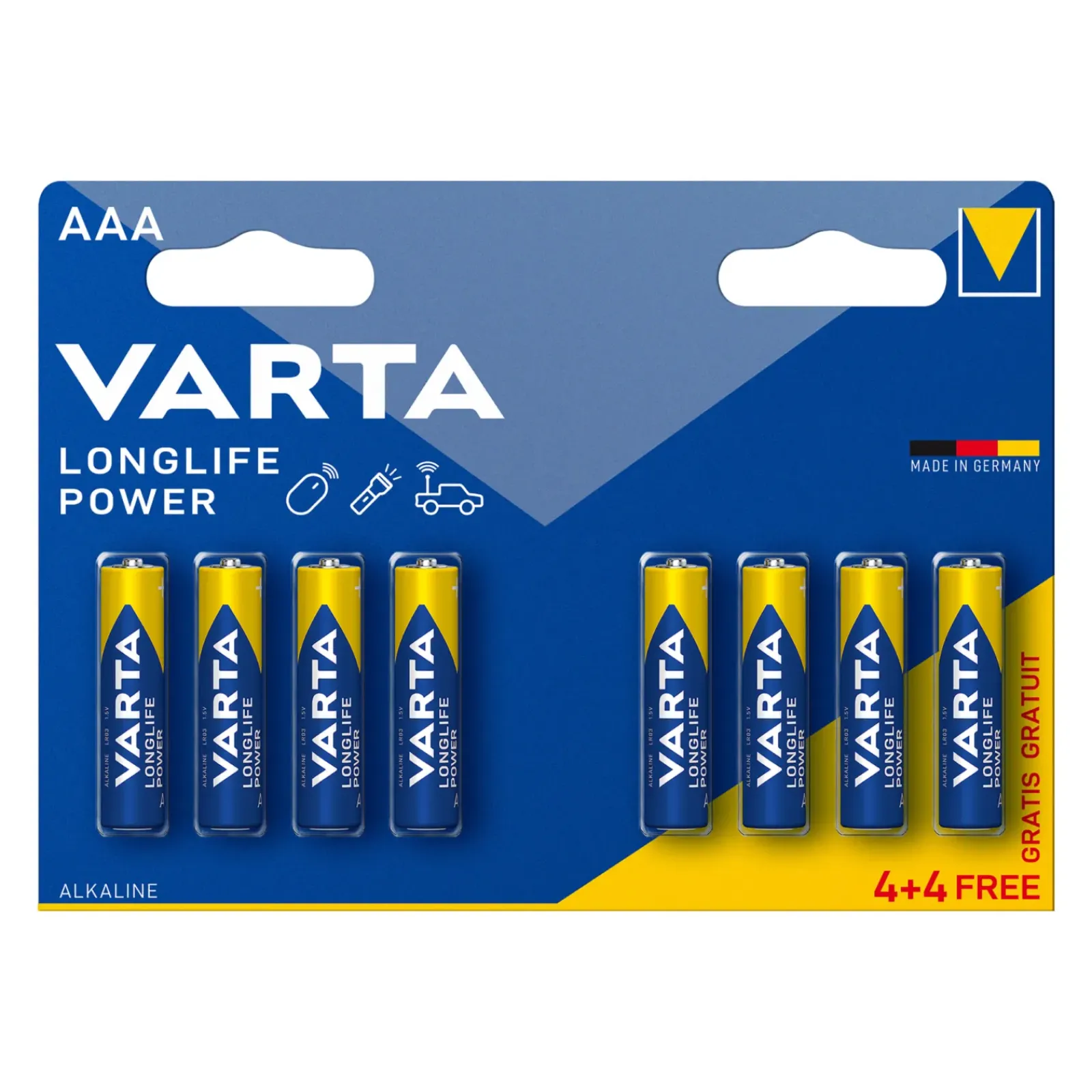 Varta AAA Longlife Power Batterij (8 x 20 stuks) Online