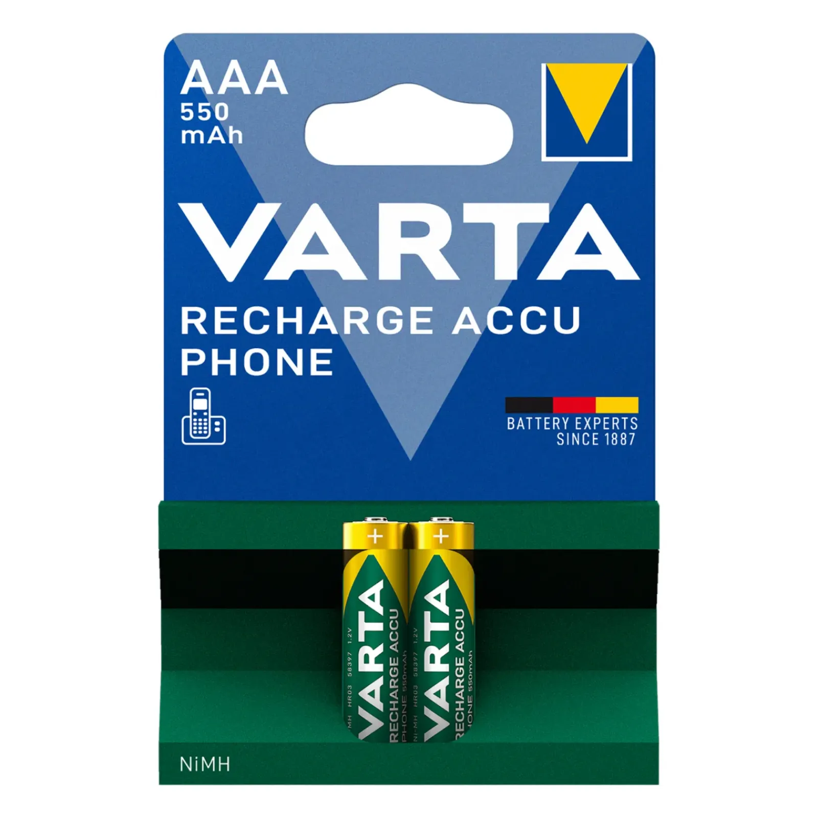 Varta AAA Oplaadbare Batterijen Phone HR03 500mAh (10x 2 stuks) Outlet