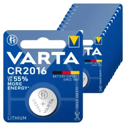 Varta CR2016 Lithium Knoopcel Batterij (10 stuks) Discount