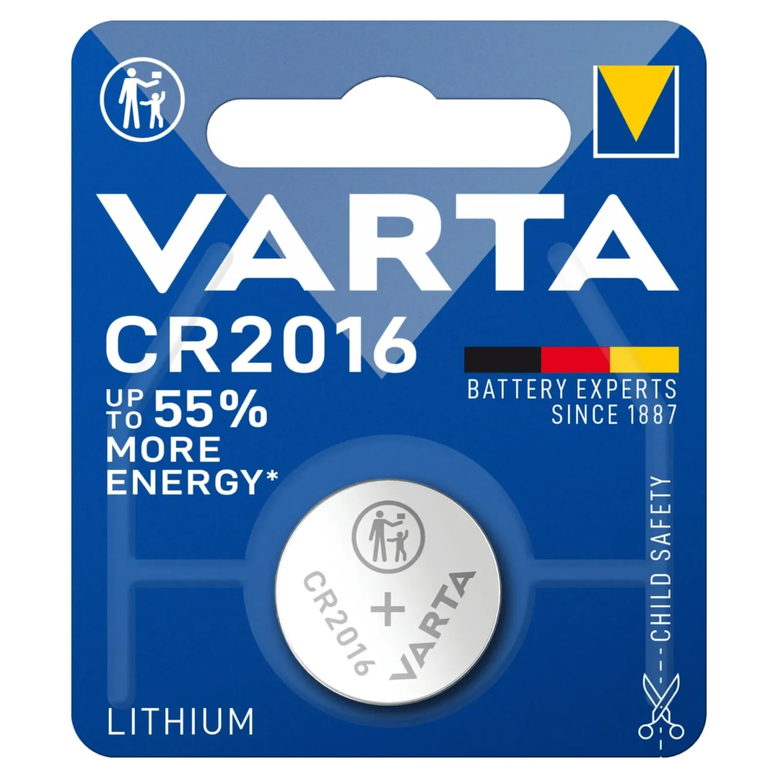 Varta CR2016 Lithium Knoopcel Batterij (10 stuks) Discount