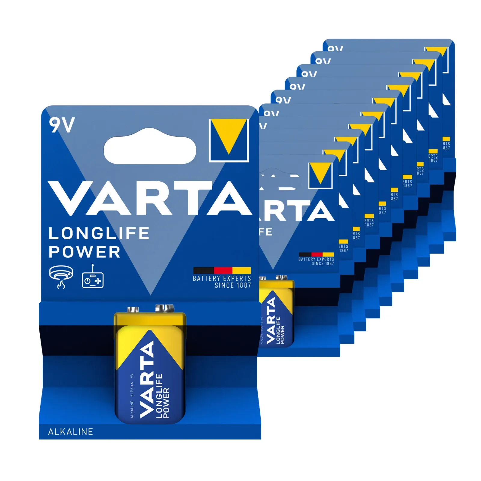 Varta Longlife Power Blok E 6LR61 9V (10 stuks) Discount