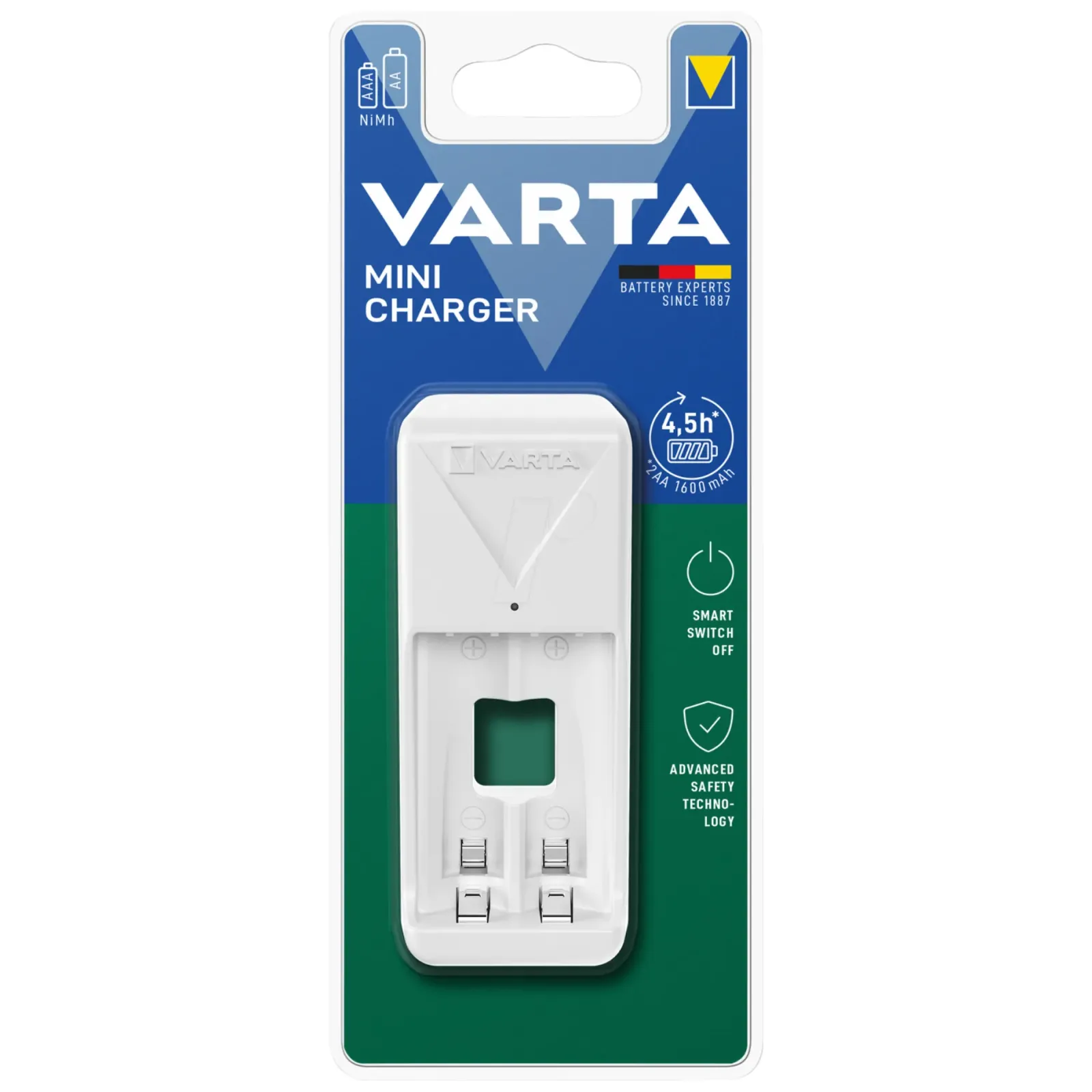 Varta Mini Charger Batterij Stekkerlader (4 stuks) Best