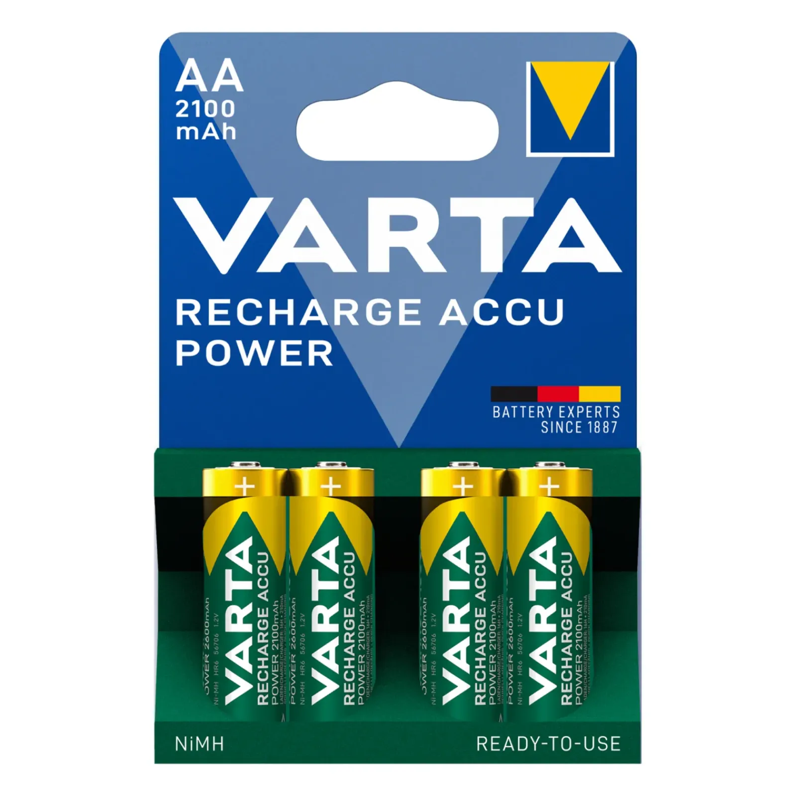 Varta Oplaadbare Batterijen HR6 2100mAh AA (4 stuks) Outlet