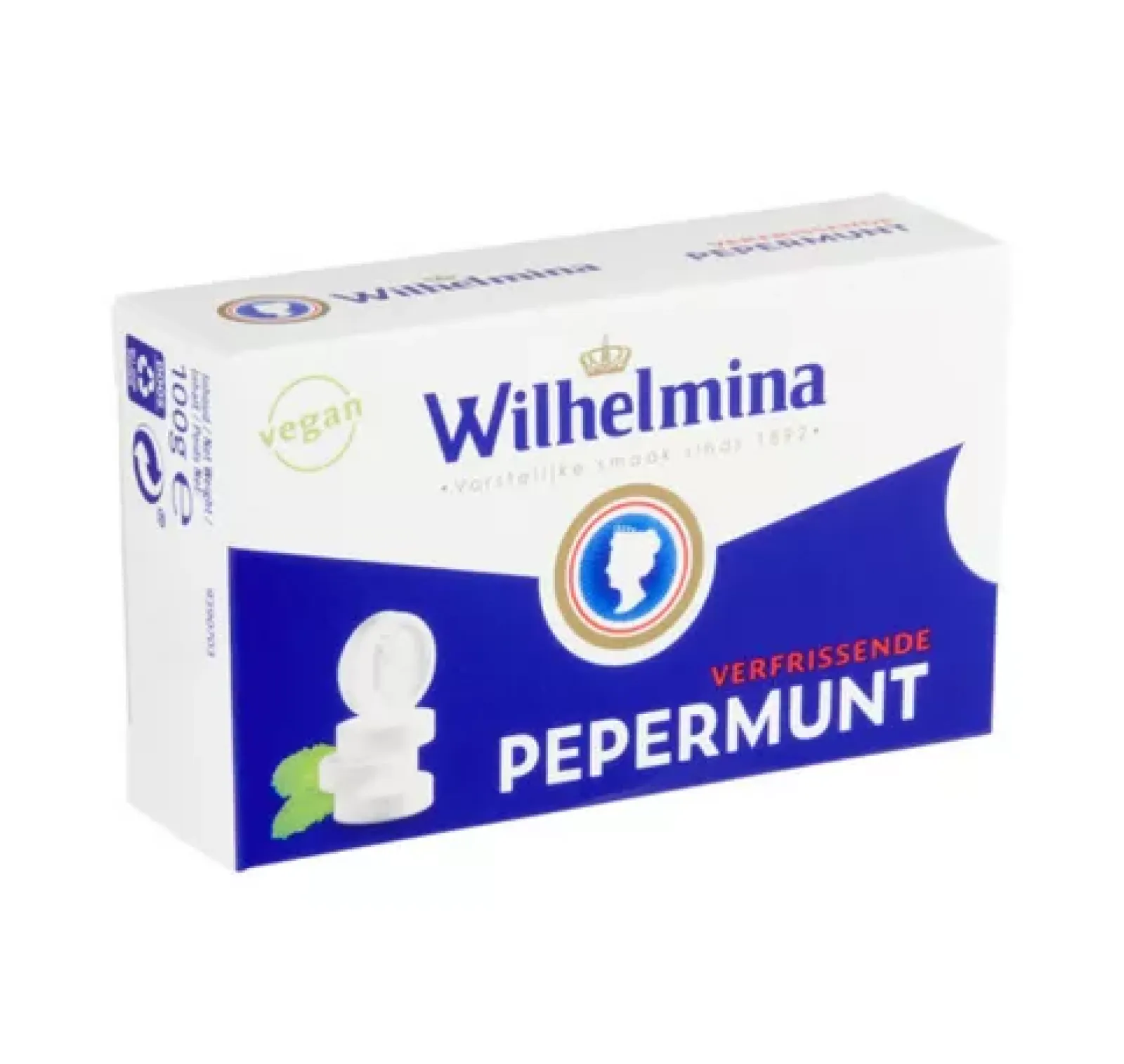 Wilhelmina Pepermunt Vegan Doosje (12x 100gr) Best